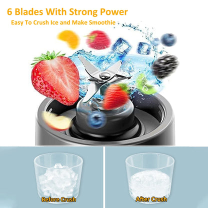 Mini Portable Blender Electric Fruit Juicer Smoothie Orange Fresh Juice Blender Multifunction Rechargeable Portable Juicer Mixer